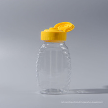150g / 104ml Plastikbienen-Honig-Flaschen Haustier-Honig-Flaschen-Marmelade-Flaschen Ketschup-Flasche Mayonnaise-Flasche mit Silikon-Ventilkappen